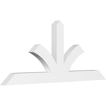 Ekena Millwork Richland Architectural Grade PVC Gable Bracket, 84"W x 35"H x 4"D x 6"F, 10/12 Pitch GBP084X35X0406RIC00